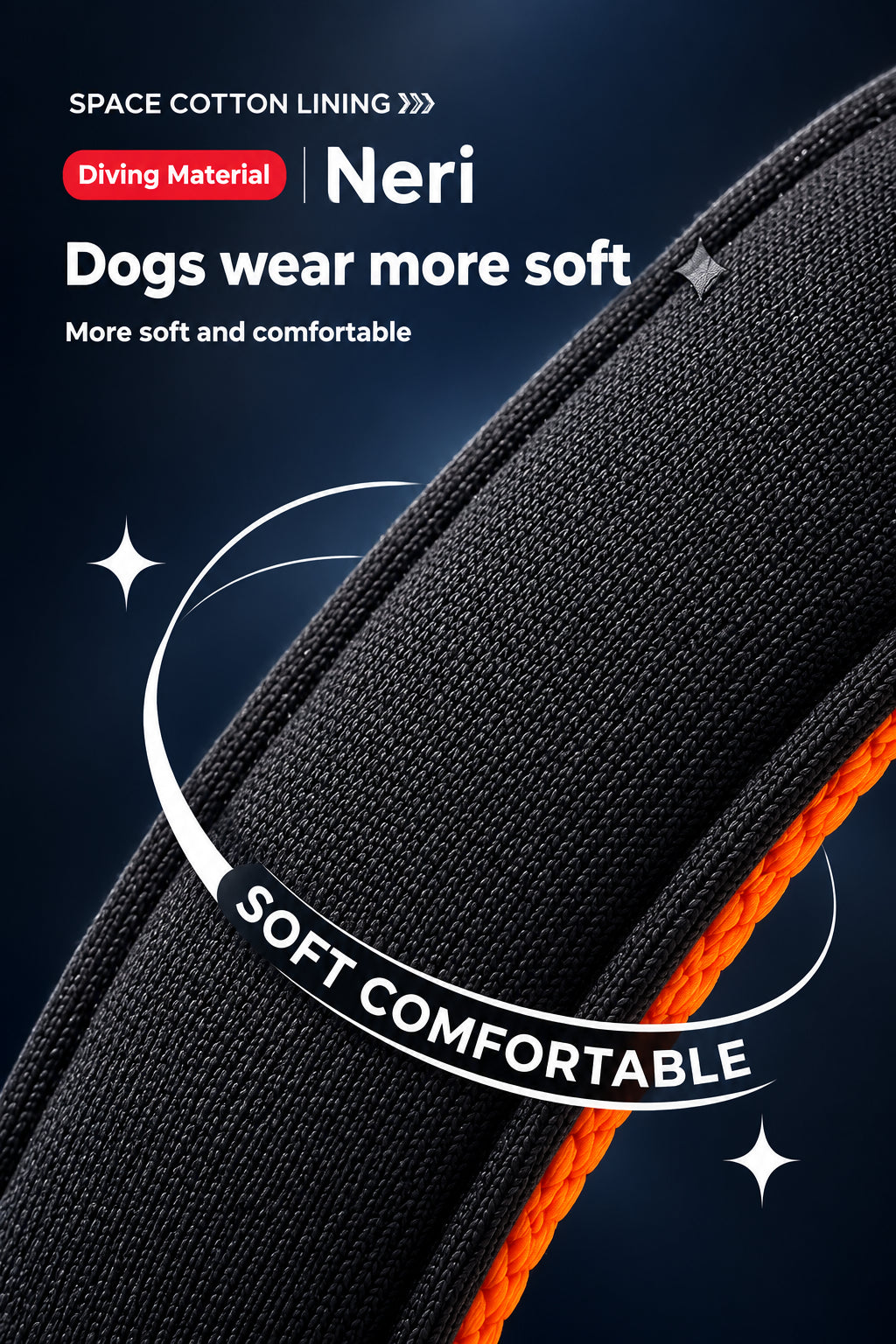 Padded Reflective Dog Collar