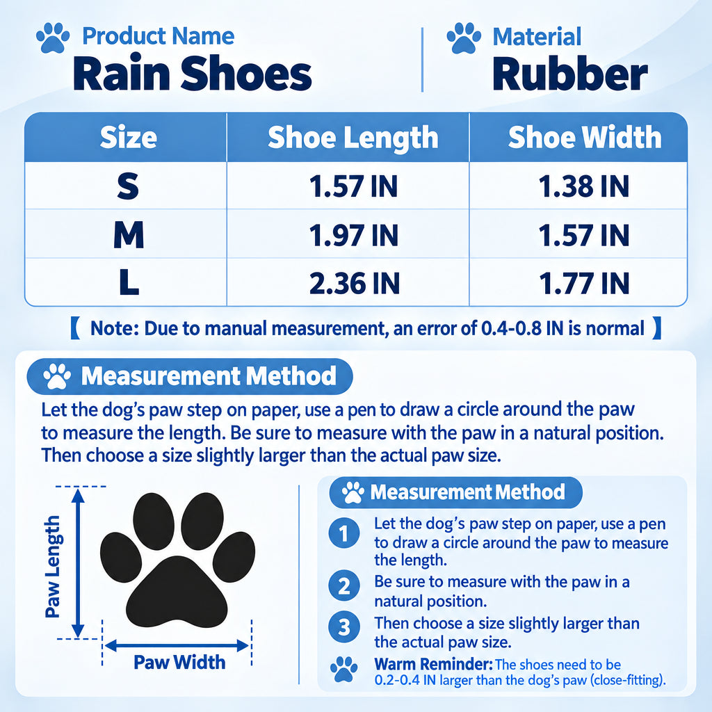 Dog Rain Boots (Set of 4)