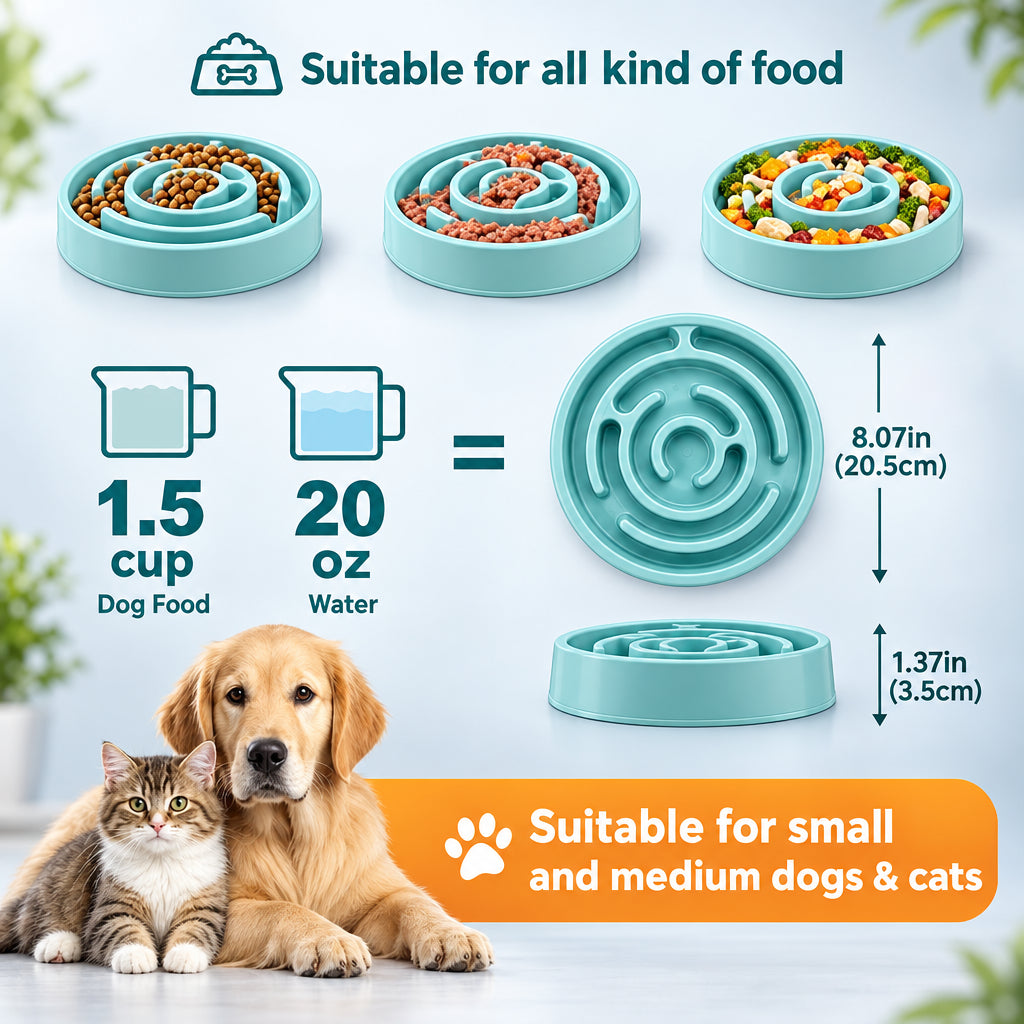 Slow Feeder Dog Bowl